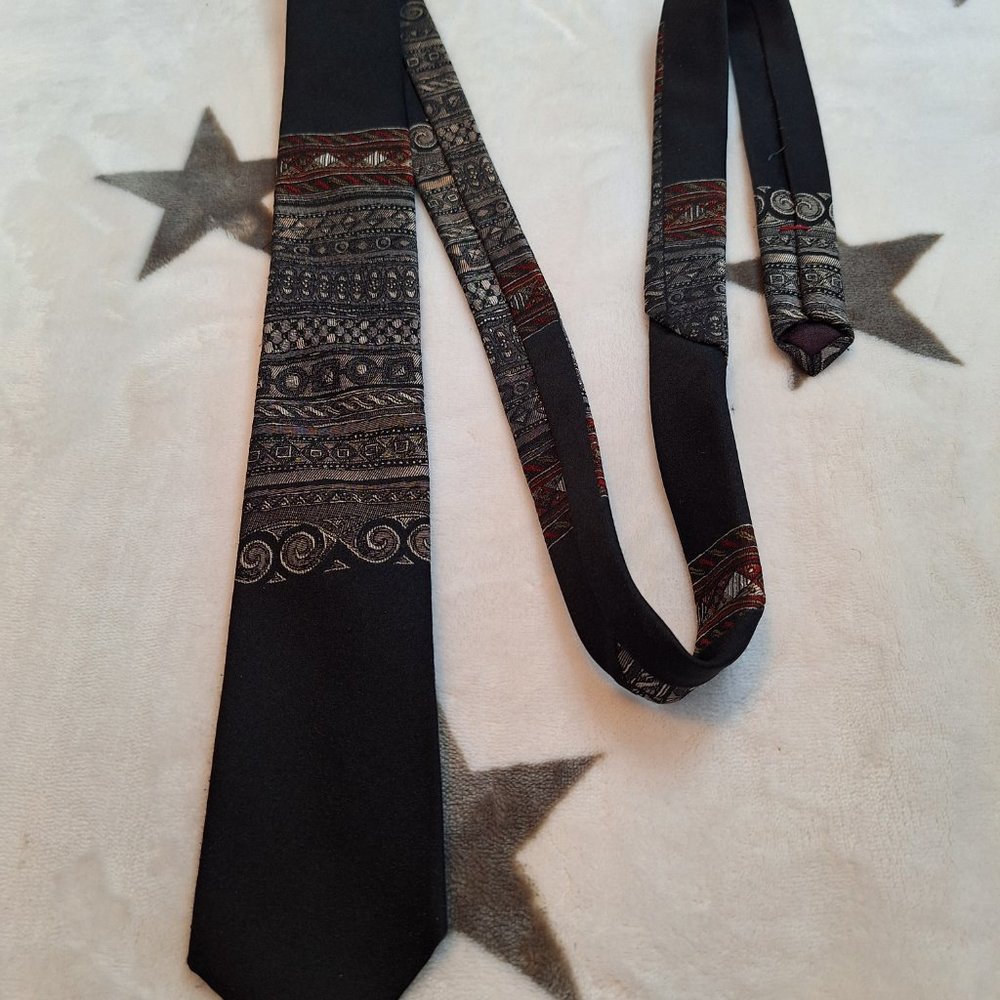 Bugle Boy Vintage Geometric and Solid‎ Color Tie